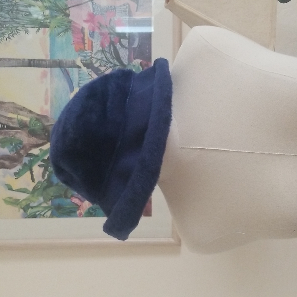 Vintage Blue Mohair Hat